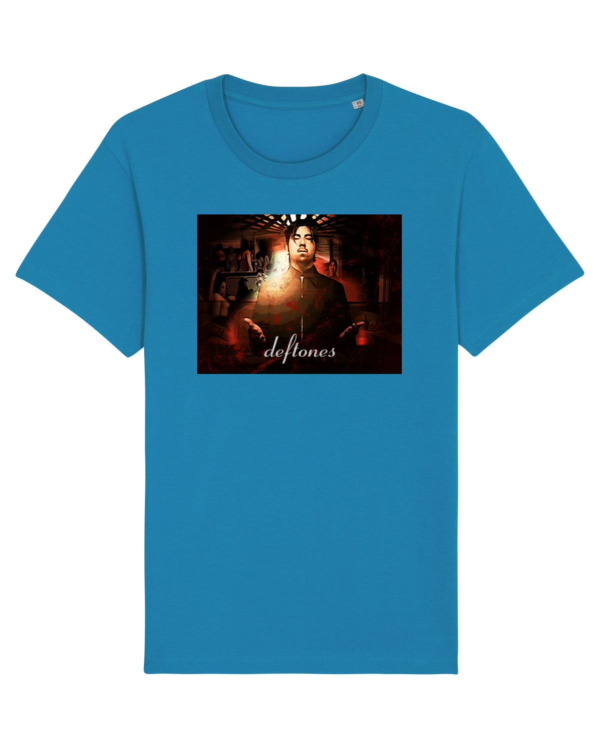 Tricou mânecă scurtă Unisex Rocker Azur