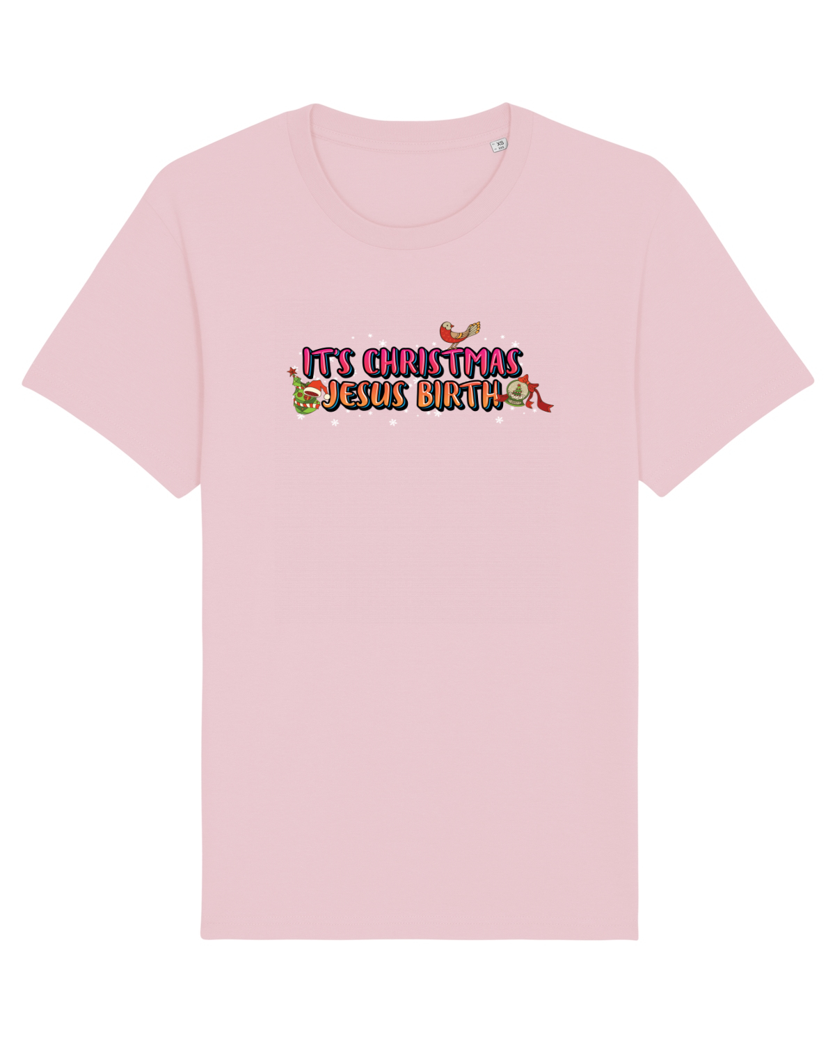 Tricou mânecă scurtă Unisex Rocker Cotton Pink