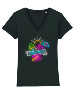 Tropical Tricou mânecă scurtă guler V Damă Evoker