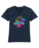 Tropical Tricou mânecă scurtă guler V Bărbat Presenter