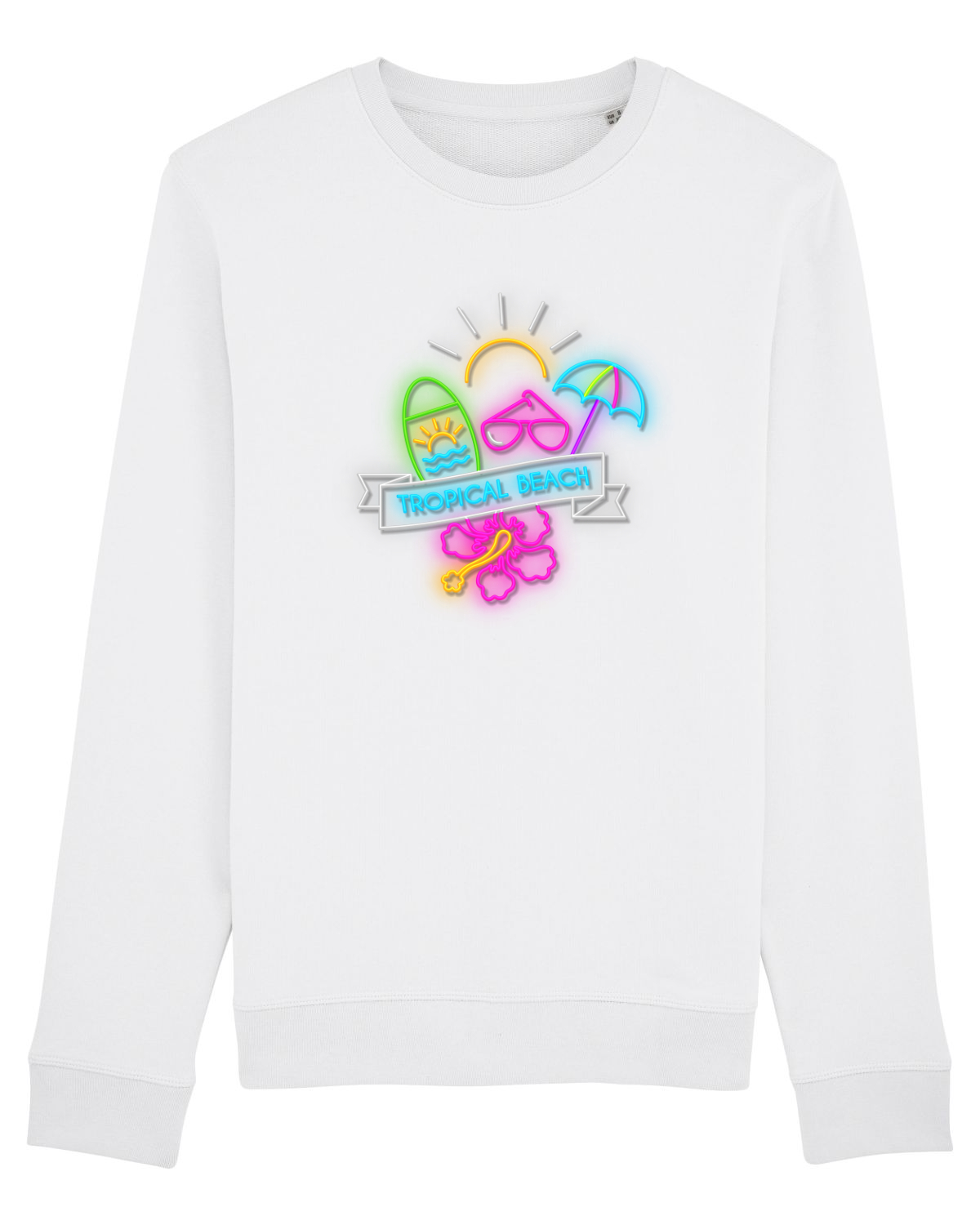 Bluză mânecă lungă Unisex Rise White