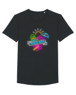 Tropical Tricou mânecă scurtă guler larg Bărbat Skater