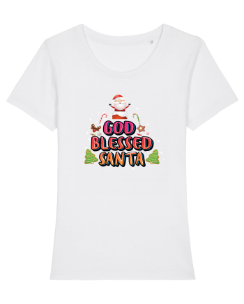 God Blessed Santa White