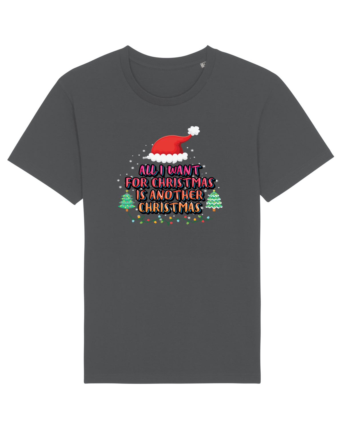 Tricou mânecă scurtă Unisex Rocker Anthracite