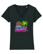 Caravana verii Tricou mânecă scurtă guler V Damă Evoker