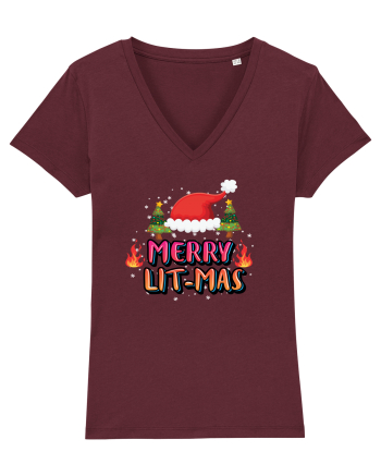 Merry Lit-Mas Burgundy