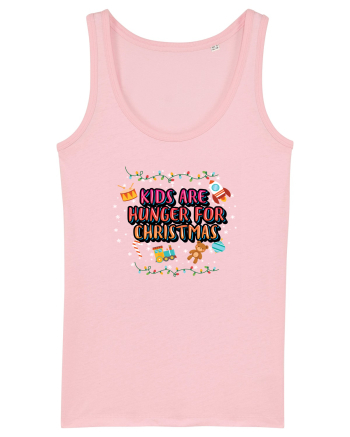 Kids Are Hunger For Christmas Cotton Pink