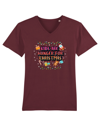 Kids Are Hunger For Christmas Burgundy