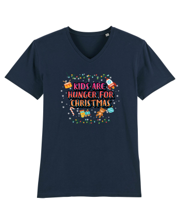 Kids Are Hunger For Christmas French Navy
