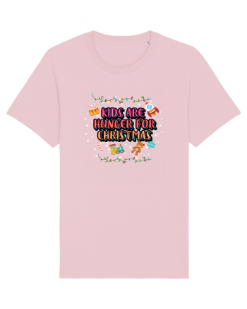 Kids Are Hunger For Christmas Cotton Pink