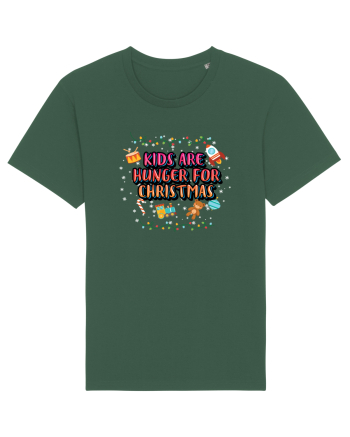 Kids Are Hunger For Christmas Bottle Green