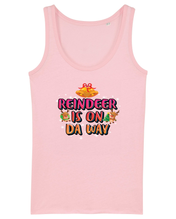 Reindeer Is On Da Way Cotton Pink