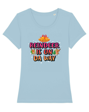 Reindeer Is On Da Way Sky Blue