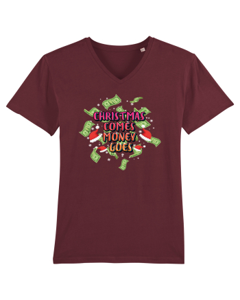 Christmas Comes Money Goes Burgundy