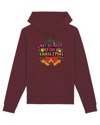 No Alarm For Christmas Burgundy