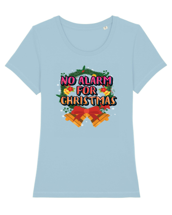 No Alarm For Christmas Sky Blue