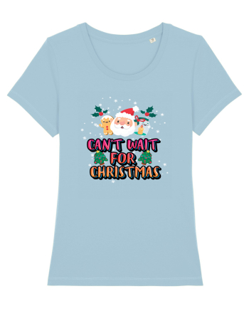 Can't Wait For Christmas Sky Blue