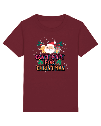 Can't Wait For Christmas Burgundy