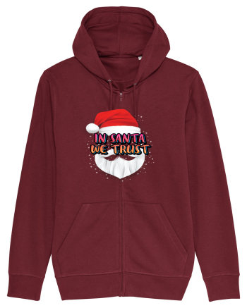 In Santa We Trust Burgundy