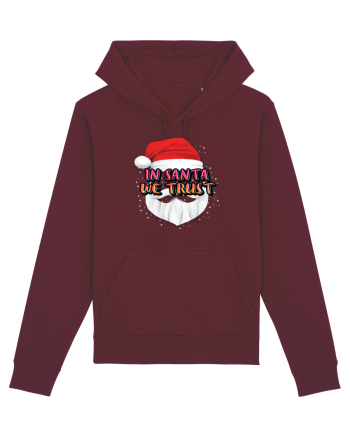 In Santa We Trust Burgundy