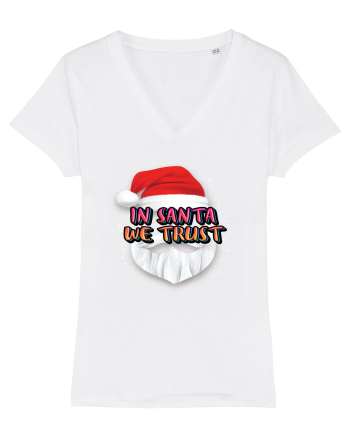 In Santa We Trust White