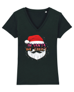 In Santa We Trust Tricou mânecă scurtă guler V Damă Evoker