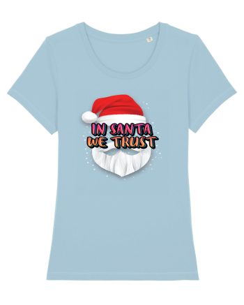 In Santa We Trust Sky Blue