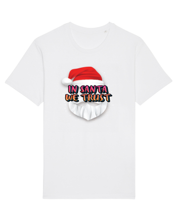 In Santa We Trust White