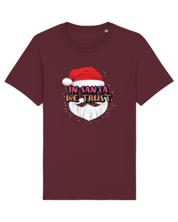In Santa We Trust Burgundy
