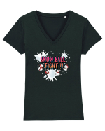 Snow Ball Fight Tricou mânecă scurtă guler V Damă Evoker