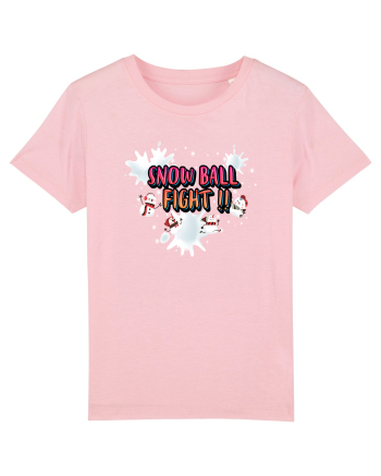 Snow Ball Fight Cotton Pink