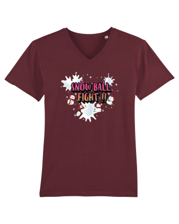 Snow Ball Fight Burgundy