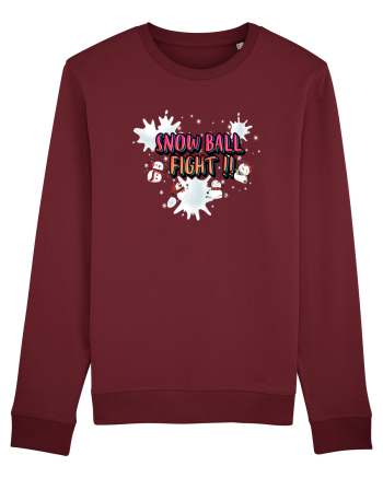 Snow Ball Fight Burgundy