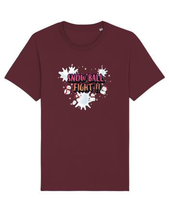 Snow Ball Fight Burgundy