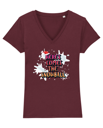 Here's Comes The Snowball Burgundy