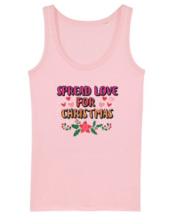 Spread Love For Christmas Cotton Pink