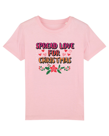 Spread Love For Christmas Cotton Pink