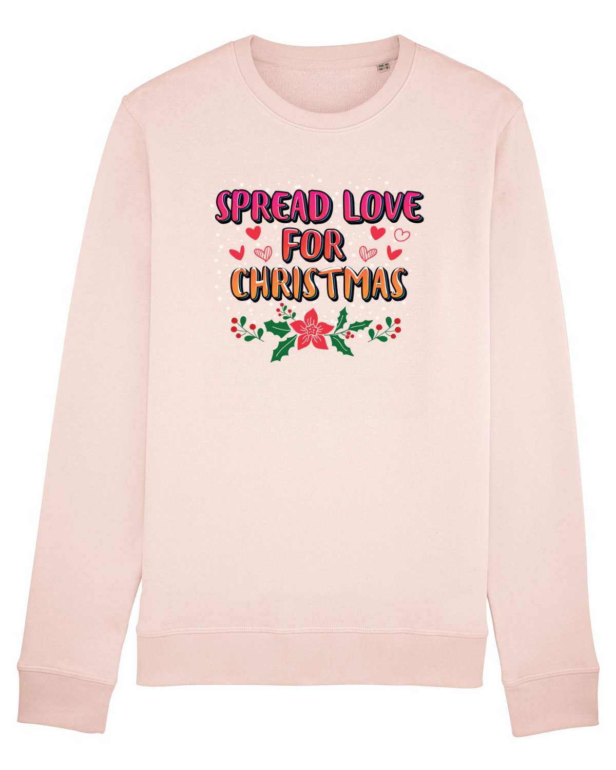 Bluză mânecă lungă Unisex Rise Candy Pink