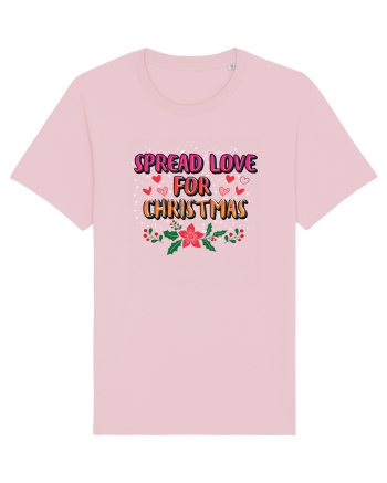Spread Love For Christmas Cotton Pink