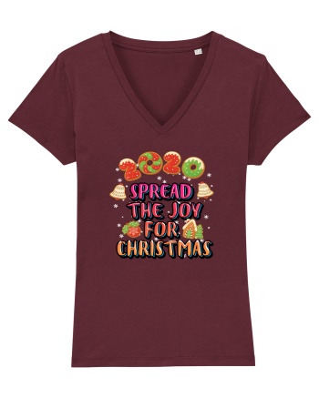 Spread The Joy For Christmas Burgundy
