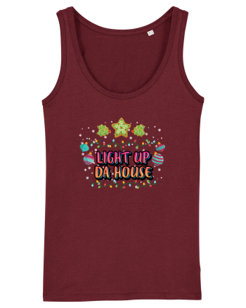 Light Up Da House Burgundy