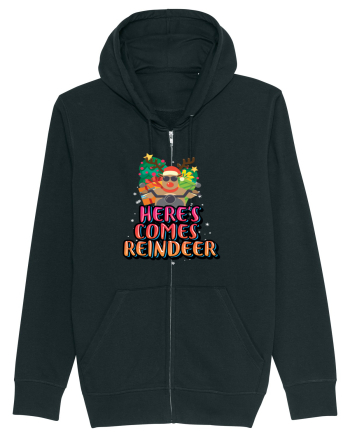 Here's Comes Reindeer Black