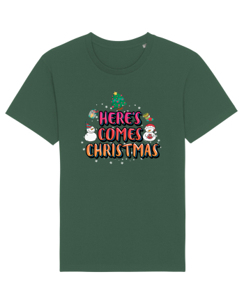 Here's Comes Christmas Bottle Green