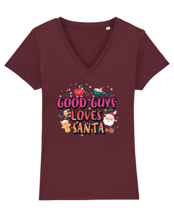 Good Guys Loves Santa Burgundy
