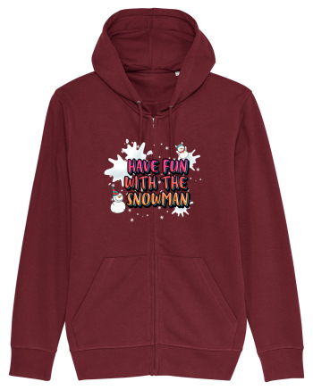 Have Fun With The Snowman Burgundy