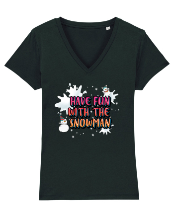 Have Fun With The Snowman Black