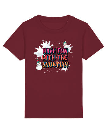 Have Fun With The Snowman Burgundy