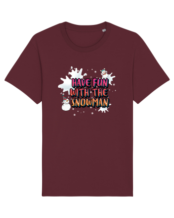 Have Fun With The Snowman Burgundy