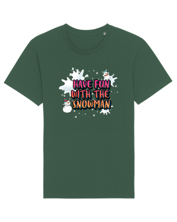 Have Fun With The Snowman Bottle Green