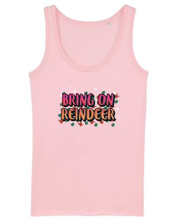 Bring On Reindeer Cotton Pink